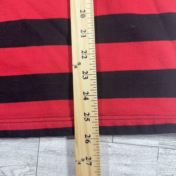 Pacer Sweatshirt Mens 1/4 Zip Red Black Striped Extra Large XL Long Sleeve - Picture 11 of 12